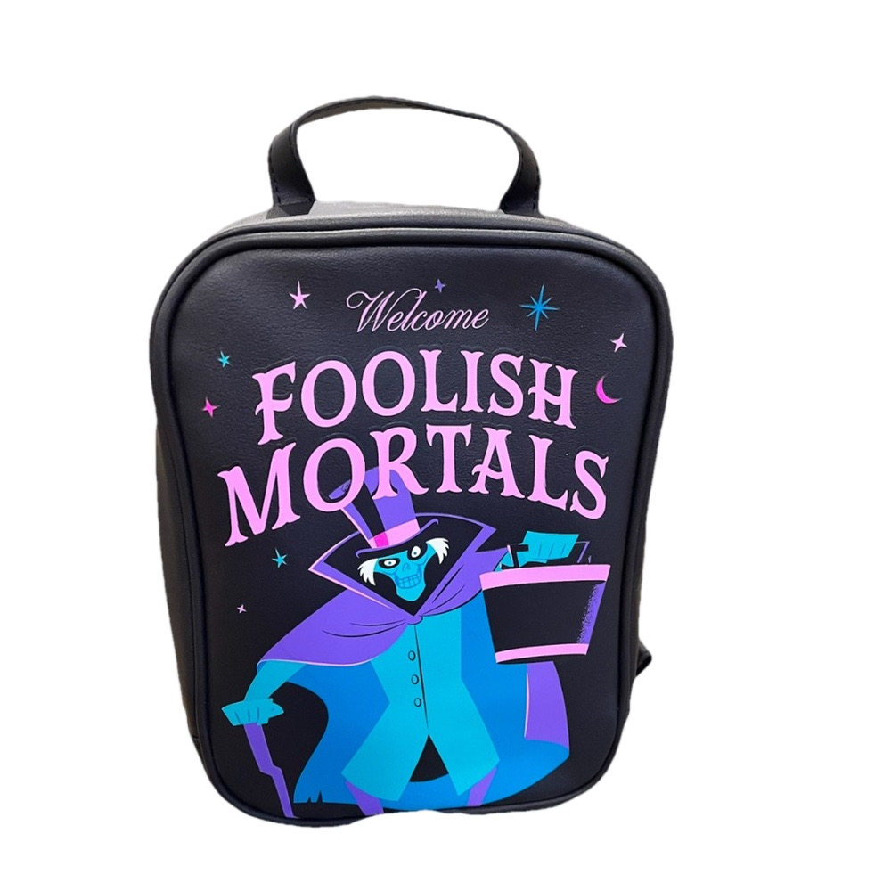 Disney Parks Haunted Mansion Tech Bag Welcome Foolish Mortals Hat Box Ghost